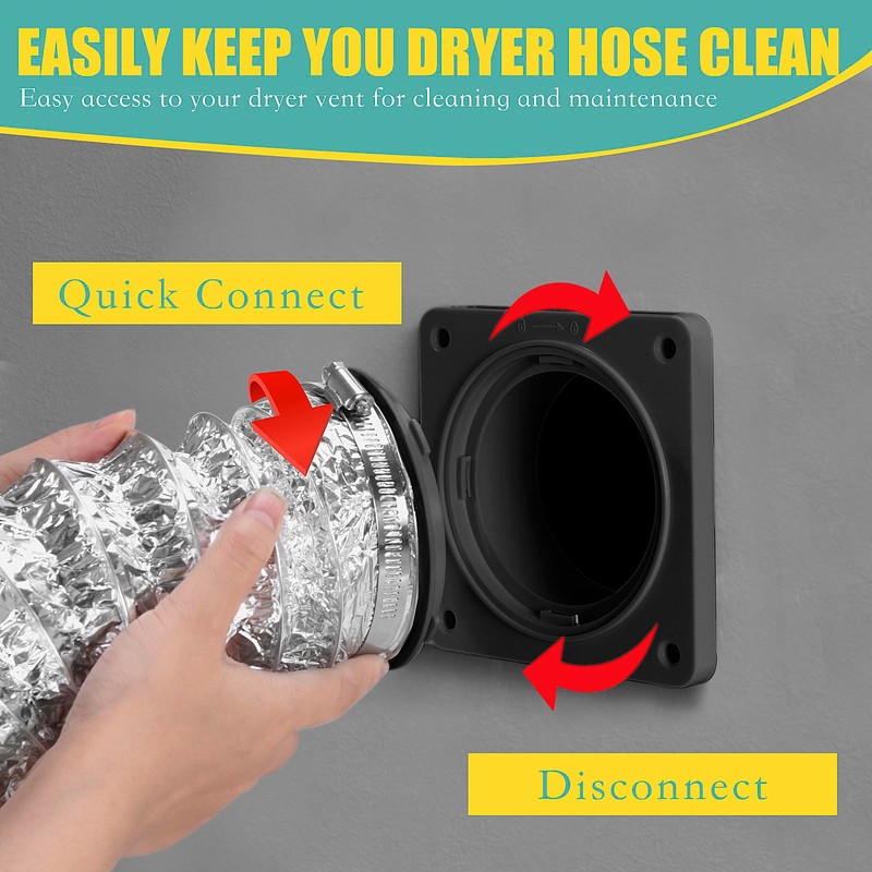 VIWINVELA Dryer Vent Hose Connector Kit - Dryer Vent Wall