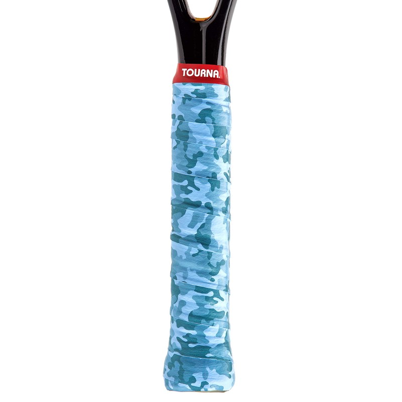 Tourna Soft Tac Blue Camo Overgrip for Tennis and Pickleball