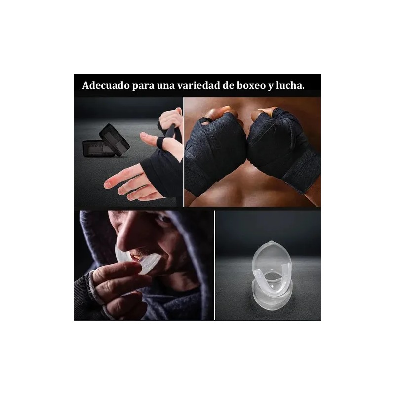 2 Piezas Vendas De Box Semielasticas De 5m Boxeo Vmim