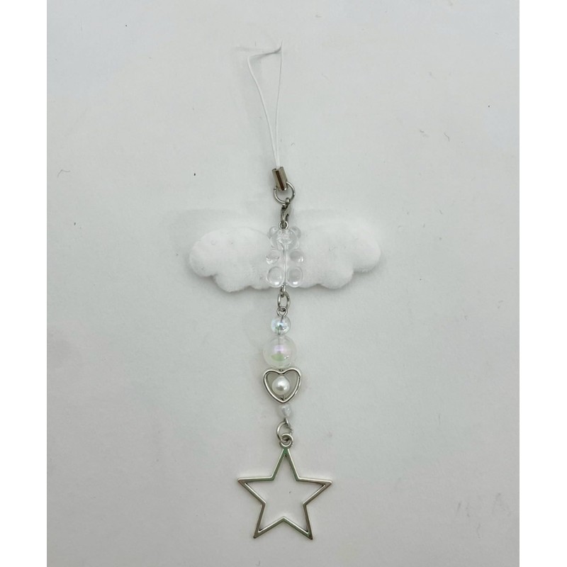 Wigo Star Angel Women's Key Chain, white