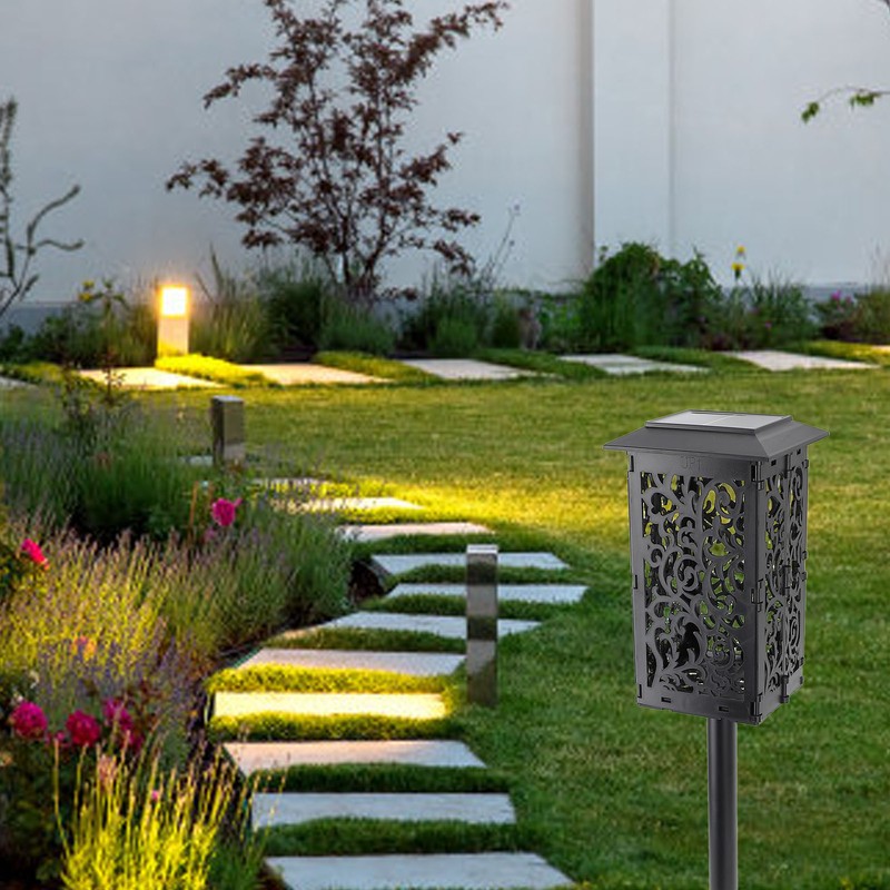 Solar Pathway Lights Outdoor Waterproof Auto On Off Garden Stake