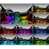 Lescars Car LED: Set of 4 Car LED RGB Strips