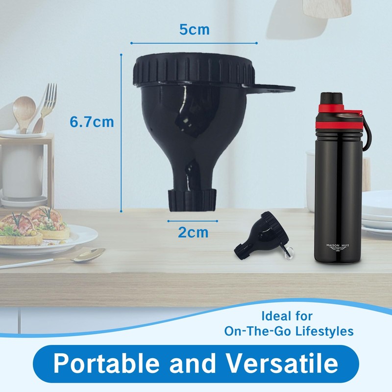 YAFIYGI Protein Funnel Container To Go - 2Pcs Keychain Supplement