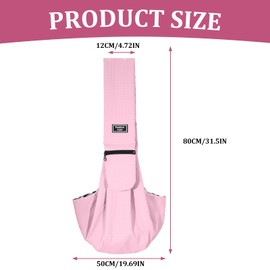 Dog Carrier Small Pet Dog Bag with Safety Buckle for Dogs and Other Pets up to 7.5 kg, Waterproof Carry Bag Dog for Walking Outdoor Activities and Excursions, Pink