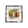 FJ FENGZHIJIE Trinket Box Gramophone Decor Gold Plated Crystal Phonograph