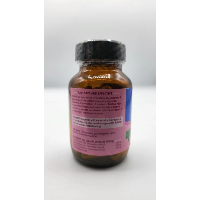ORGANIC INDIA Triphala Organic India 3 BOX 180 caps Digestion