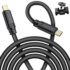 Jelanry Camera Tether Cable USB C to USB C Dual Straight Head, for Power Delivery, 5Gbps Data Transfer, Charging Between Camera & Computer+Tethering Cable Lock Clamp for Sony Canon Nikon, 16.4 feet/5m