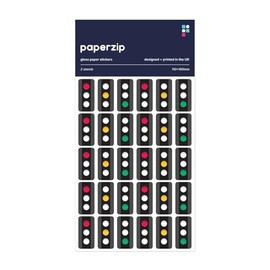 PAPERZIP - Traffic Light Stickers (Red, Amber and Green) for Marking – 60 Stickers for Children, Teachers, Parents