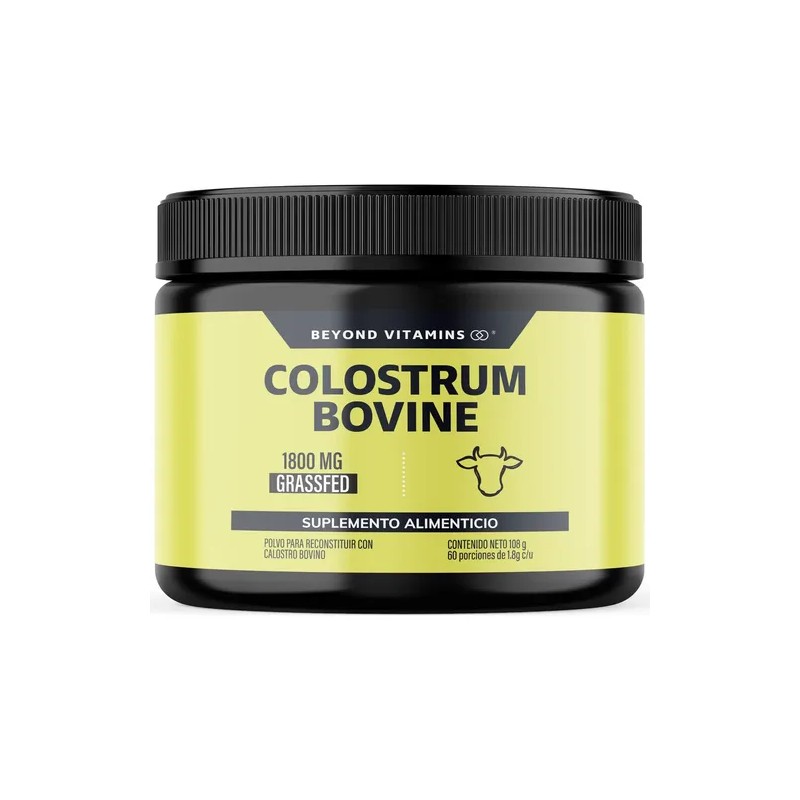 Beyond Vitamins Calostro Bovino Certificado Grass Fed Libre Pastoreo 1800