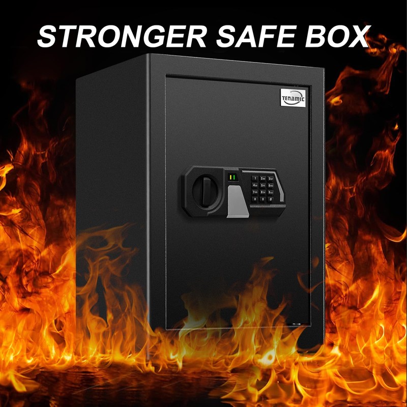 Tenamic Fireproof Safe Box 2.2 Cuft Electronic Digital Security Box,