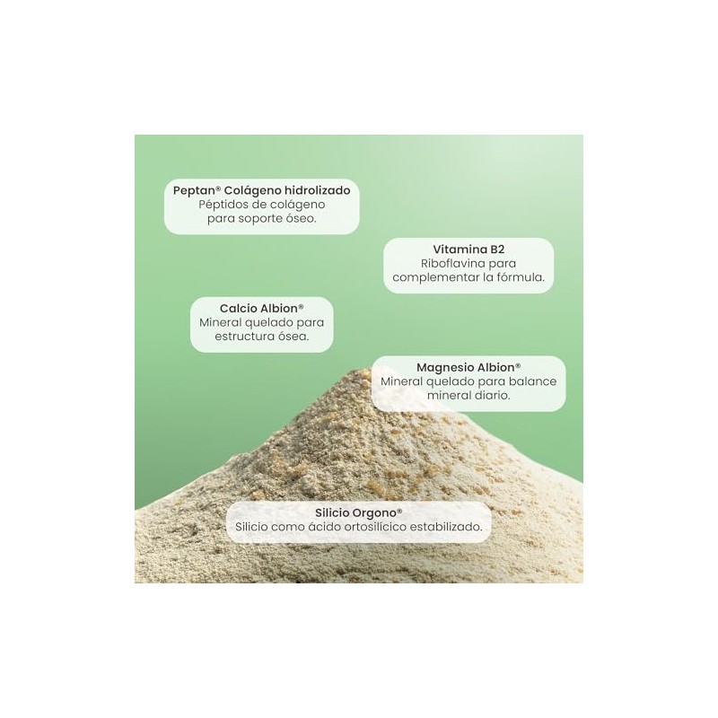 Matter Ossforte Colageno Hidrolizado Puro Peptan Grass Fed Calcio Minerales