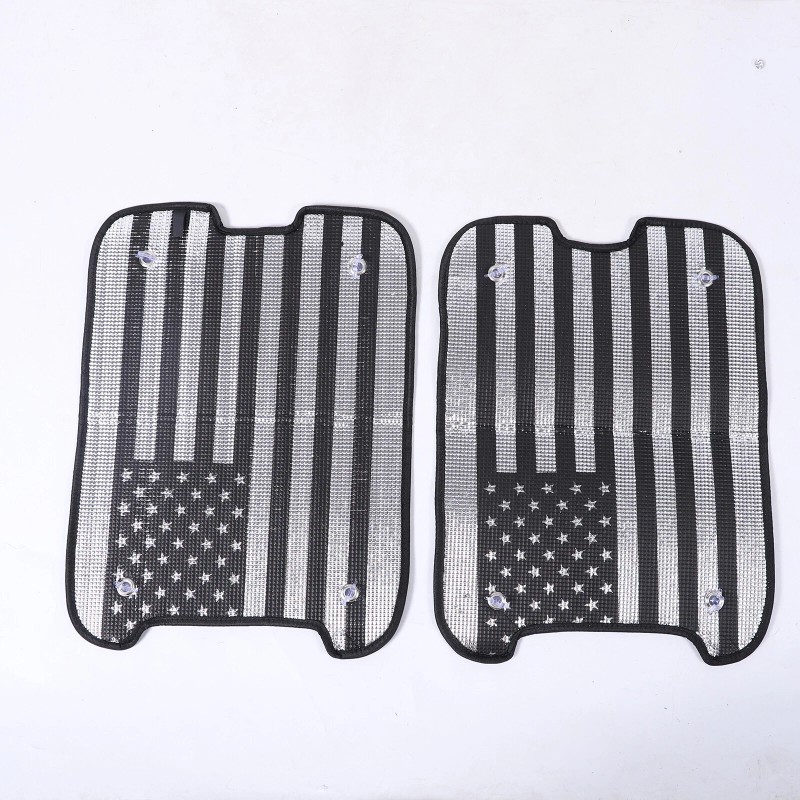 CSKT2022 USA Flag Car Sunroof Window Sun Shade Block Fits
