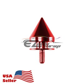 RED-Spike Spiked Quick Release Fasteners for Car Bumpers Trunk Fender Hatch Lids Kit
