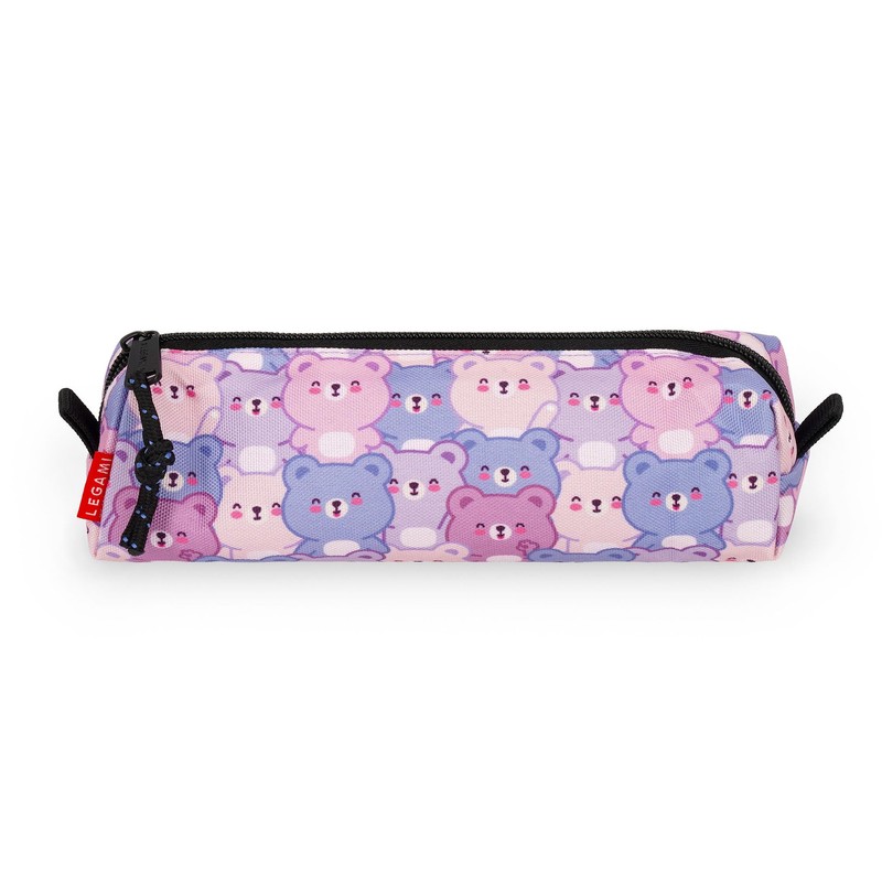 Legami - My Pencil Case, Teddy Bear Theme, Zip Closure,