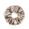 DISANGNI Silk Hair Scrunchies for Frizz&Breakage Prevention, Pure 22Momme100% Mulberry Silk Hair Ties No Damage, Elastic Silk ponytail Holders (Taupe)