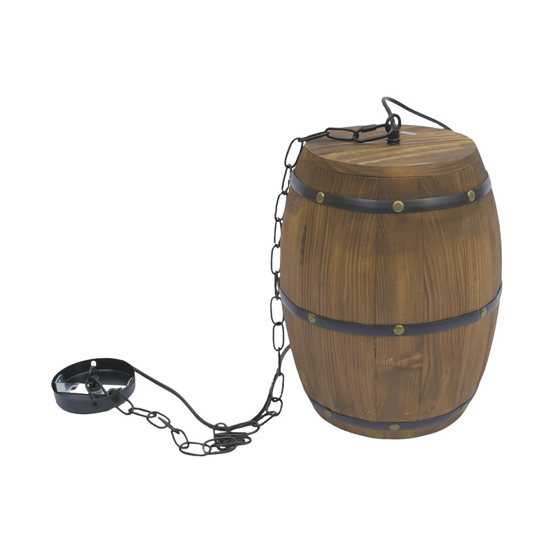 DDBESSIC Antique Wine Barrel Pendant Light Wood Bar Cafe Lights