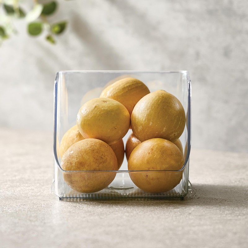 iDesign Stackable Open-Front Storage Bins for Kitchen and Pantry Organization