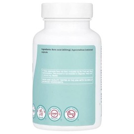 Nutricost, Women, Boric Acid, Vaginal Suppository, 600mg, 60 Capsules / Nutricost (뉴트리코스트), 여성, 보릭산, 질 좌약, 600mg, 캡슐 60정