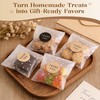 NPLUX 200PACK Self Sealing Cellophane Treat Bags Clear Cookie Bags