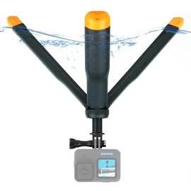 SOONSUN 4in1 Floating Selfie Stick Hand Grip Tripod for GoPro Hero 13 12 11 10 9 8 7 6 5 4 Session Max, AKASO, SJCAM Action Camera, Waterproof Extension Monopod Pole Floating Handle Tripod Stand