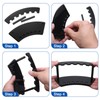 sourcing map 4 Pack Plastic Pen Holder, 6-Slot Acrylic Pen