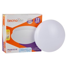 Tecnolite Lámpara LED de Sobreponer, Interior, Blanco Luz Blanca PTLLED/012/65