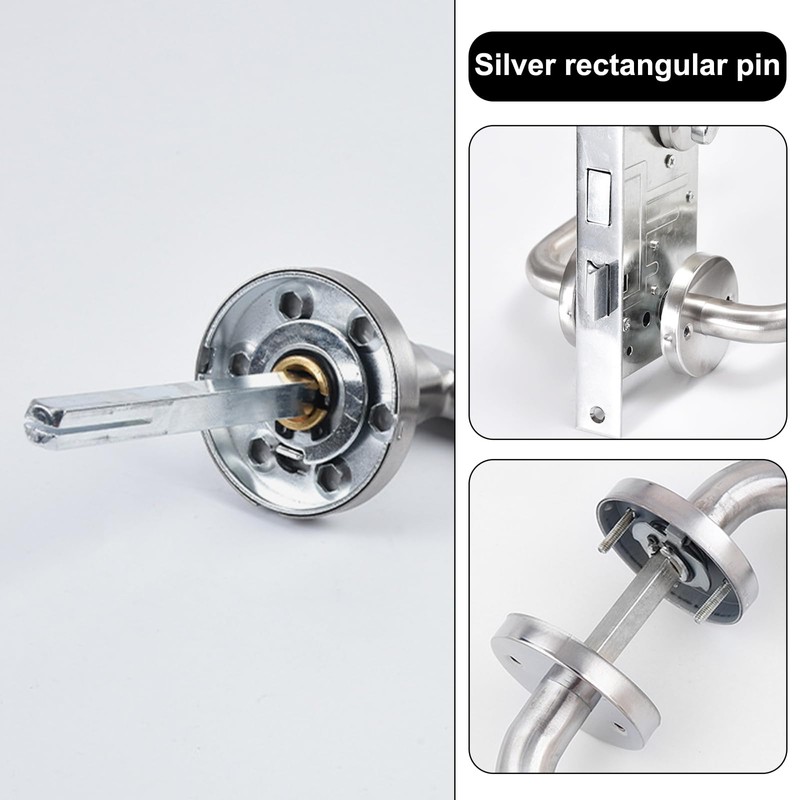 EXIN DEHCEN Set of 4 Lever Pin Iron Square Pin