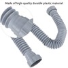 Drainage Pipe Sink Drain Connection Hose Double-Head Extension Fitting for