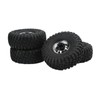 4PCS 1.9in Wheel Tires with 10 Holes Hub Uneven Gravel