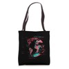 World Map Digital Glitch Tote Bag