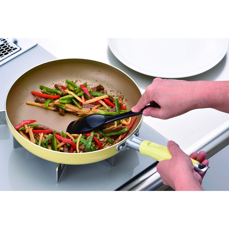 Okabe BSL5801 Kitchen Spoon, 9.8 inches (250 mm), Black