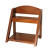 Desktop Organizer Retro Aesthetic Office Storage Rack Home Decor Wood