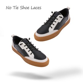 VEILLEONG No Tie Shoelaces，Elastic Shoe Laces - One Size Fits All Adult and Kids Shoes White