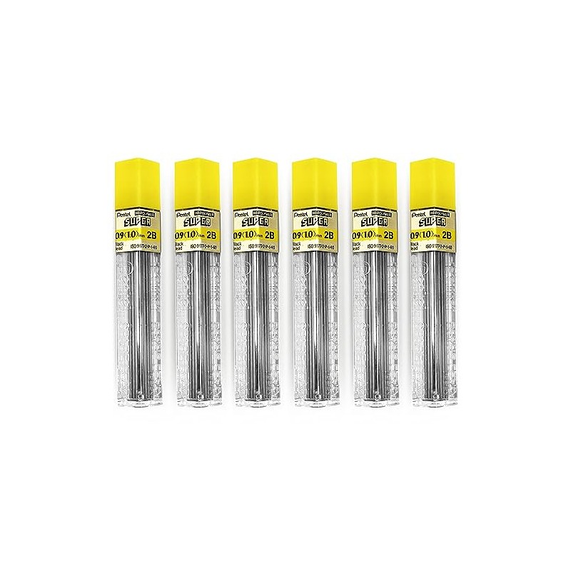 Pentel Super Polymer Automatic & Mechanical Pencil Refill (Pack of