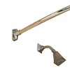 Polished Stainless Steel 5' Curved Premium Shower Rod