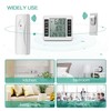 Refrigerator Thermometer Wireless Sensor Temperature Monitor with Audible Alarm for