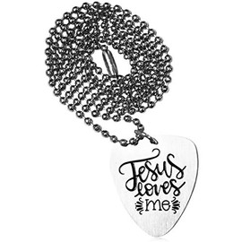 NationInFashion Jesus Loves Me Jewellery, Christian Religious Gifts | Baptism Gift (Pendant Necklace)