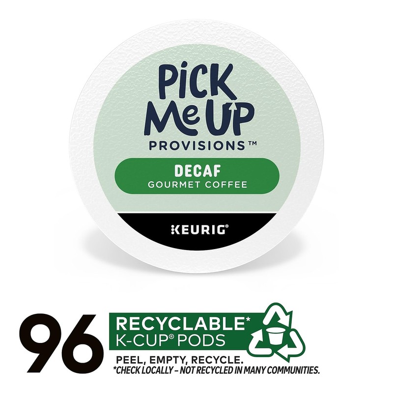 Staples Pick Me Up Provisions Decaf Coffee Pods, Medium Roast,