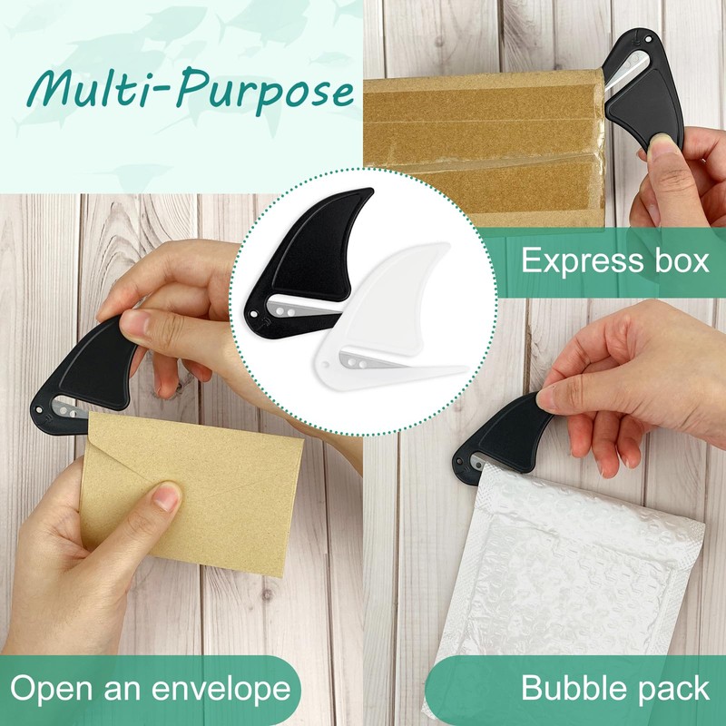 ZUFECY Letter Opener 6 Pcs, Envelope Slitter with Sharp Blade,