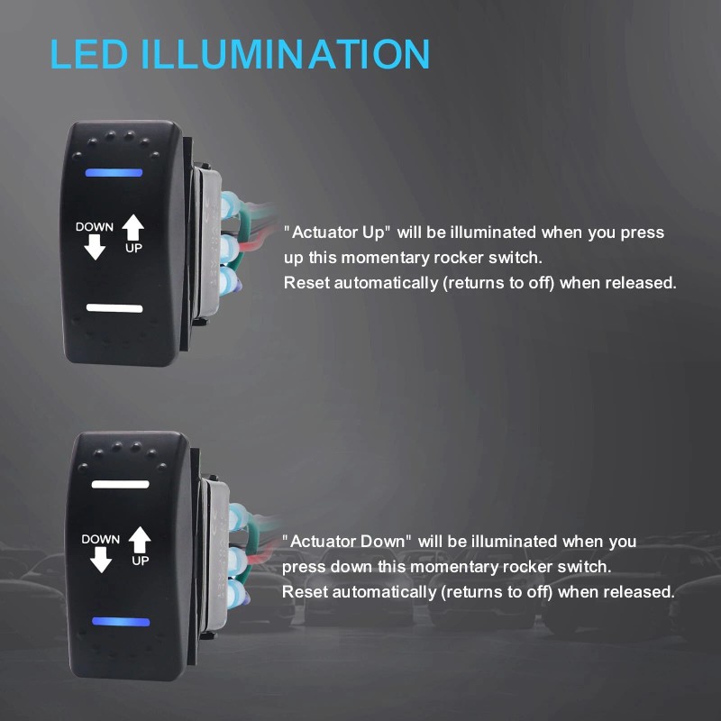 Recoil LAS2 DPDT 20A 12V DC Motor Polarity Reversing Momentary