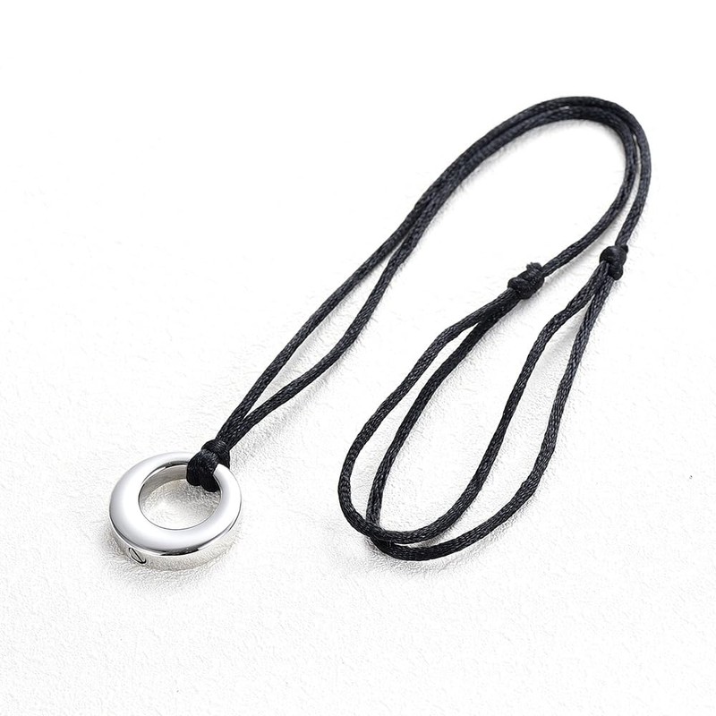 Ashes Pendant Necklace, Memorial Ashes/Hair Holder, Waterproof, Stainless Steel, Women's