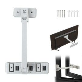 TV tilt protection, tilt protection, furniture TV seat belts, furniture tilt protection, no drilling for child and baby protection to prevent tilting forwards or backwards for TV, cabinet