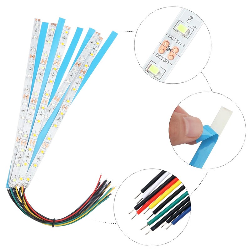 YIXISI 10 PCS 200mm Prewired Strip LED, 12V - 18V