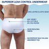 Blosssound 6 Pack Men's Incontinence Underwears Reusable Washable Leak Proof
