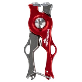 HEIGHTEN Line Cutter, 0.6 oz (18.2 g), Ultra Lightweight, 2.2 inches (57 mm) Mini Size, Super Strong Cutting Force, Tungsten Steel Blade, 100% CNC Machined, 70 Aviation Aluminum Body, Multifunctional,