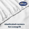Silentnight Supersoft Double Fitted Sheet - White Deep Fitted Bed
