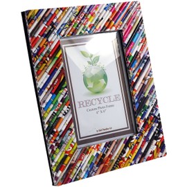 GURU SHOP Recycled Paper Picture Frame 23 x 18 x 1 cm