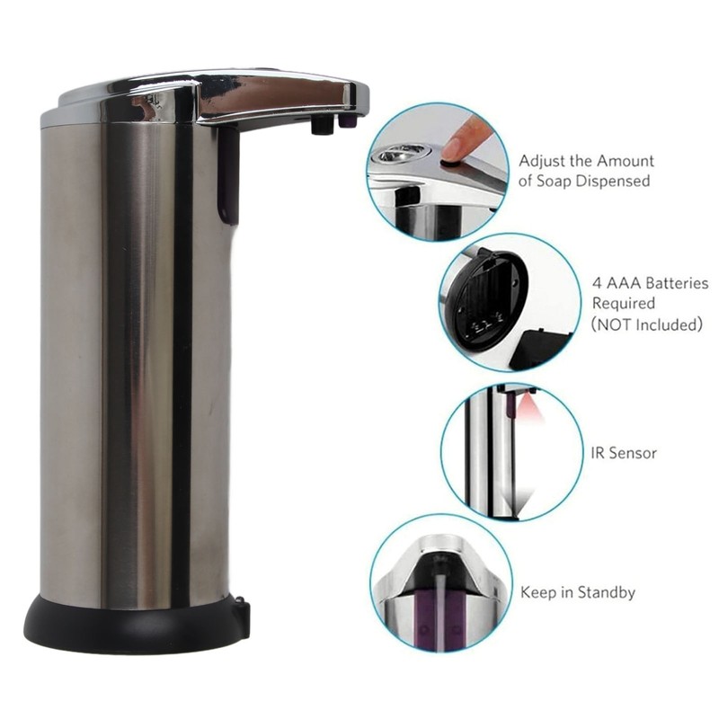 Automatic Induction Soap Dispenser Infrared Motion Sensor Bottle for Bathroom