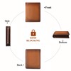 SENDEFN Men's Wallets RFID Blocking Bifold Genuine Leather Wallets for
