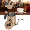 700ml Portable Stainless Steel Coffee Pot Long Gooseneck Spout Pour
